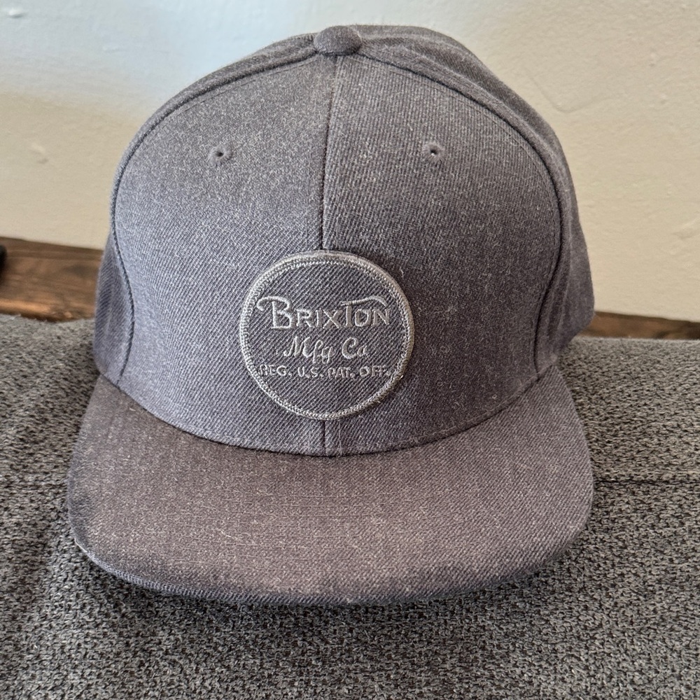 Brixton Charcoal Snapback Hat